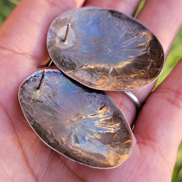 .Absolutely stunning vintage Native American handmade onyx stampwork large state - Picture 4 of 16